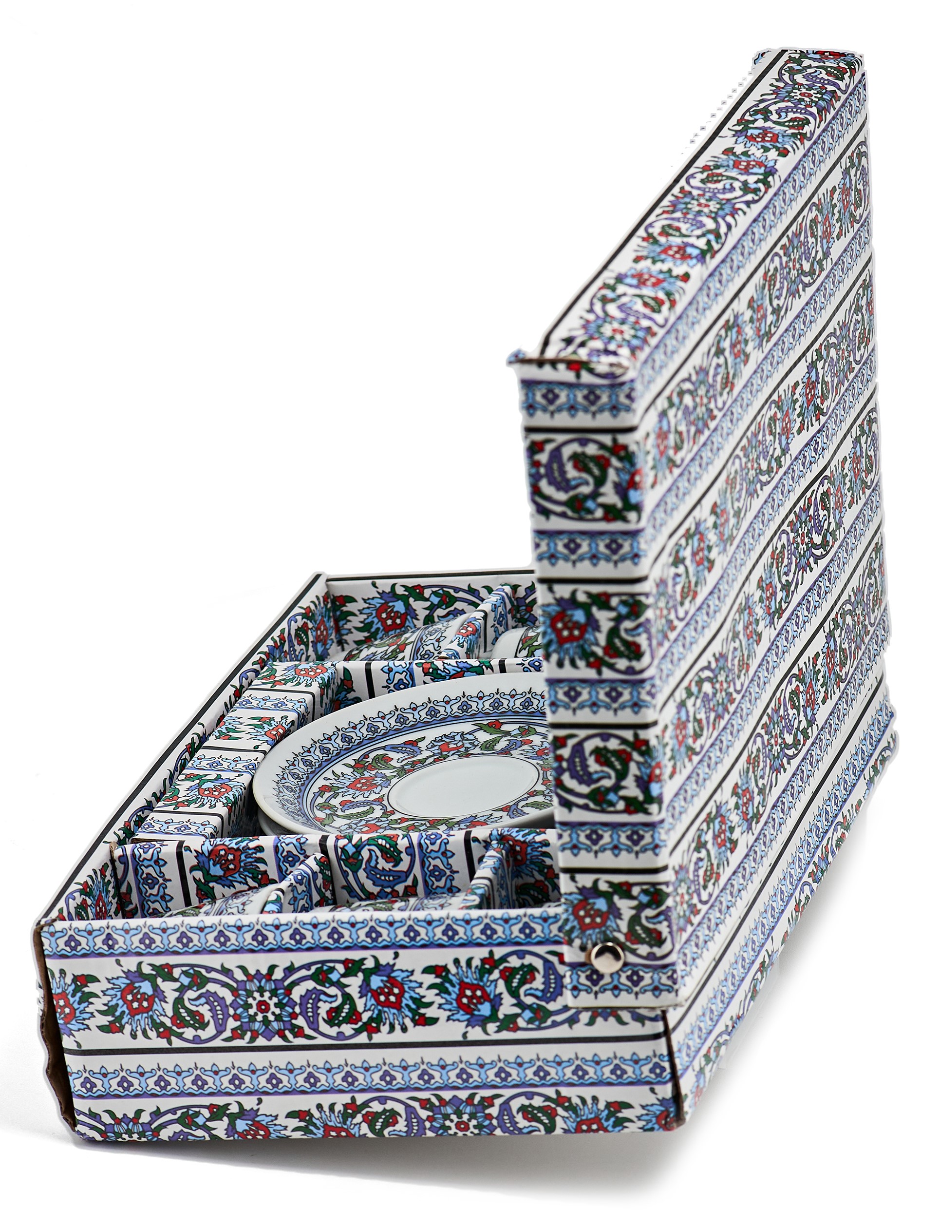 Турецкий набор керамика (С орнаментом синий) фото #28